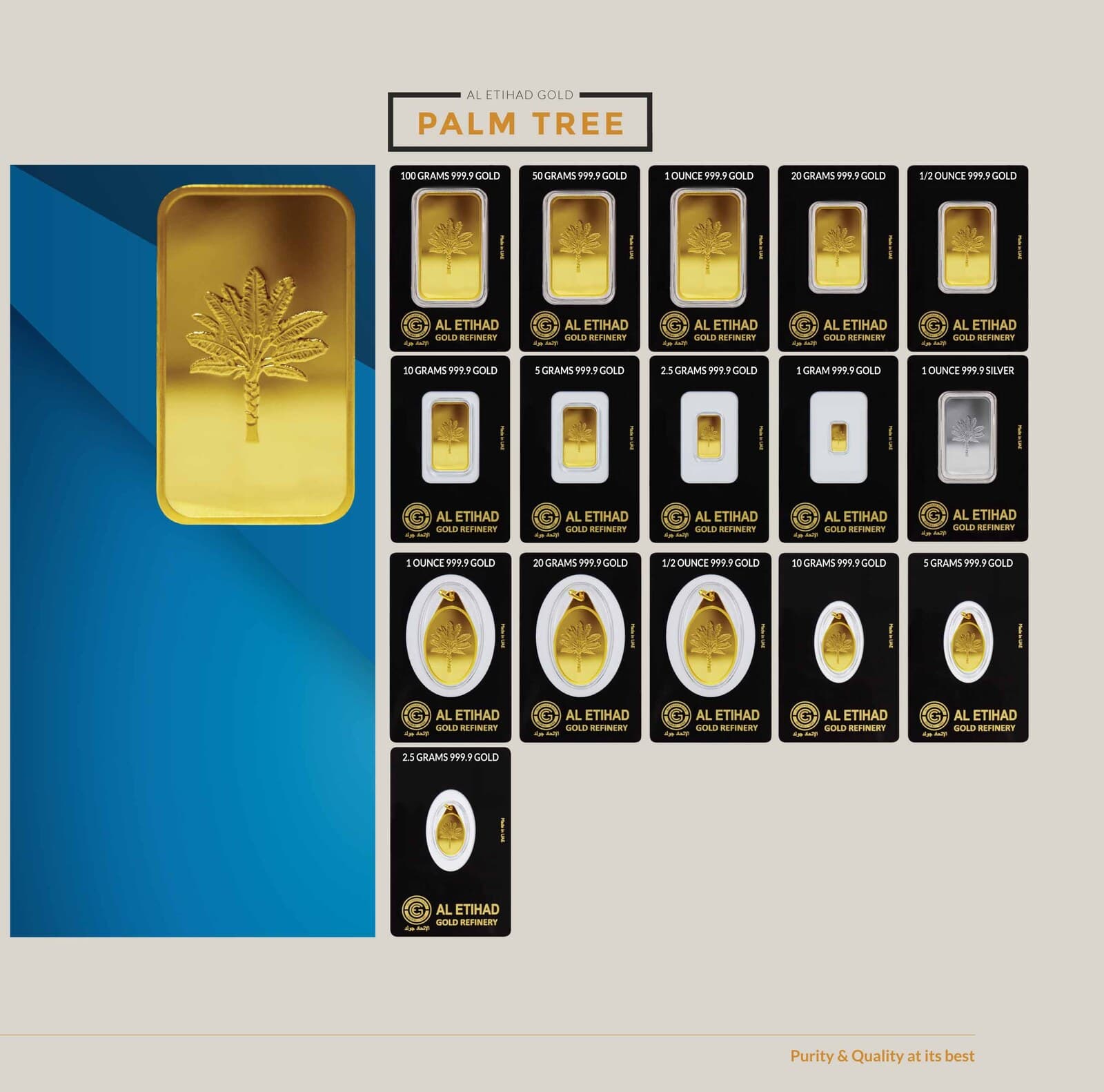 Al Etihad palm-tree minted bar — manufacturer product photograph