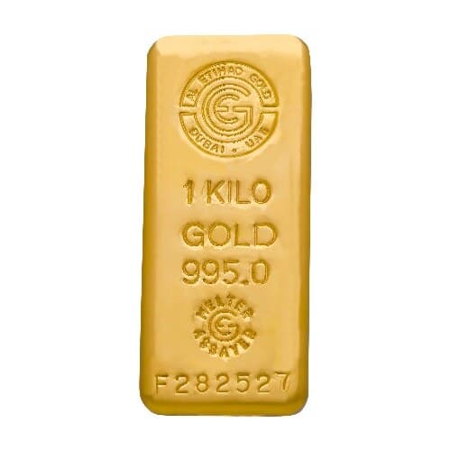 Al Etihad 1 kg gold cast bar — manufacturer product photograph