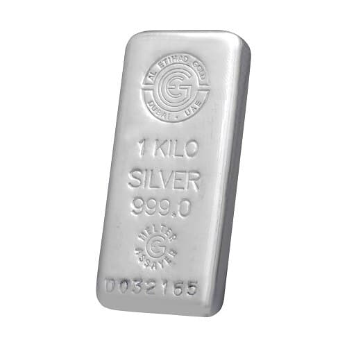 Al Etihad 1 kg silver cast bar — manufacturer product photograph