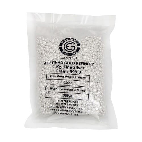 Al Etihad fine silver grains — manufacturer product photograph