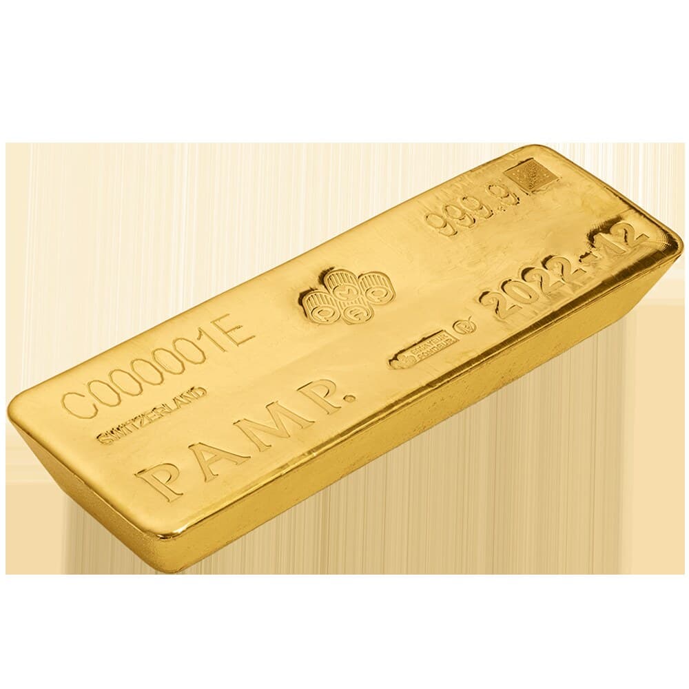 PAMP 400 oz gold cast bar — provenance — manufacturer product photograph