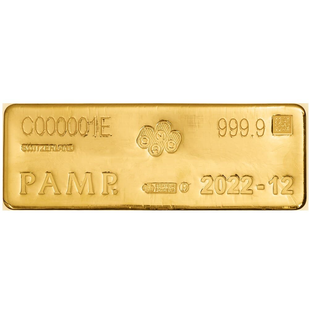 PAMP 400 oz gold cast bar — provenance — manufacturer product photograph