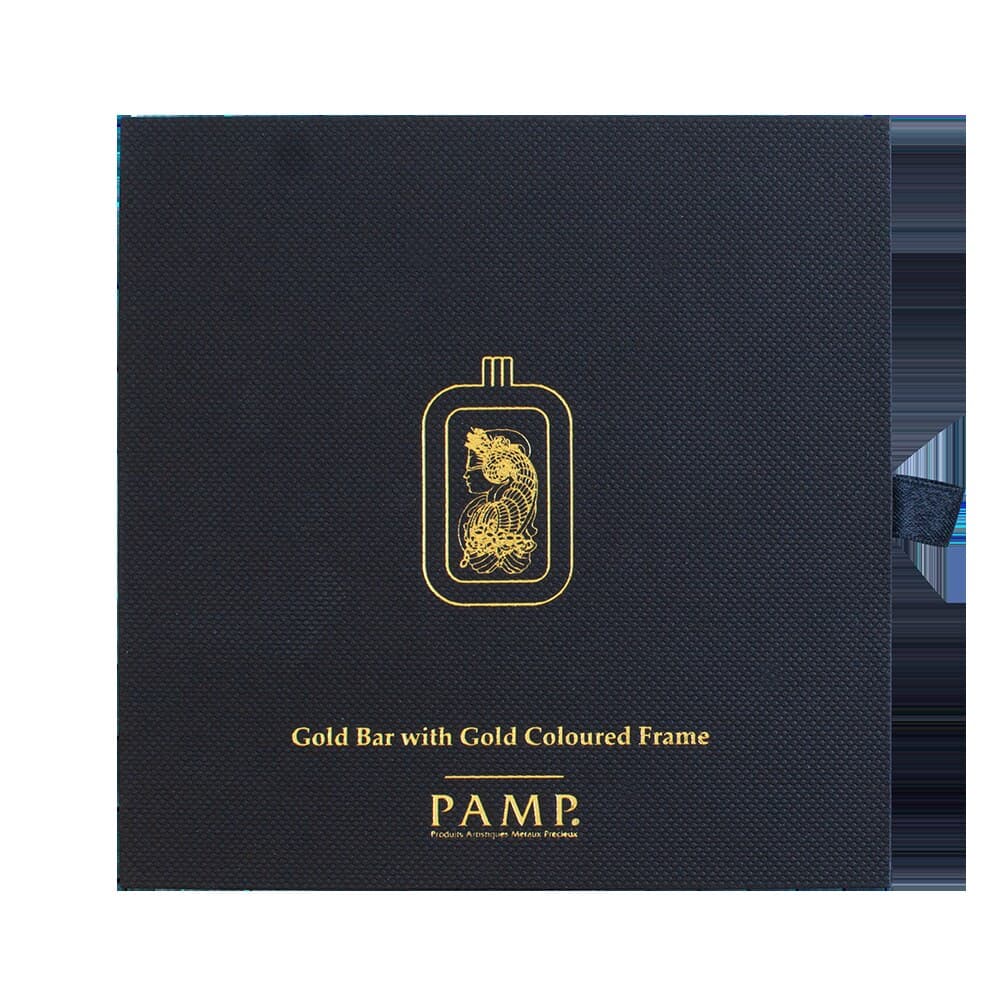 PAMP Lady Fortuna 10 g gold bar with pendant frame — manufacturer product photograph