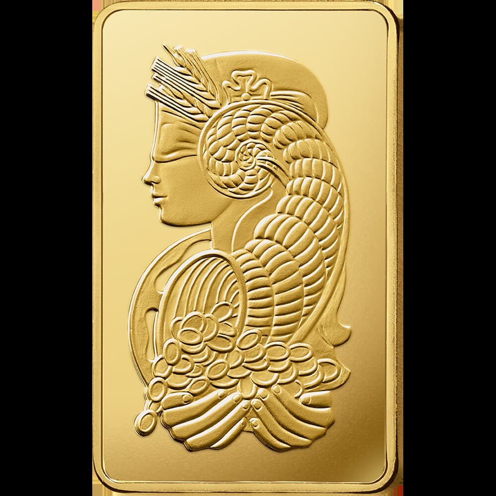PAMP Lady Fortuna gold minted bar — 500 g — manufacturer product photograph