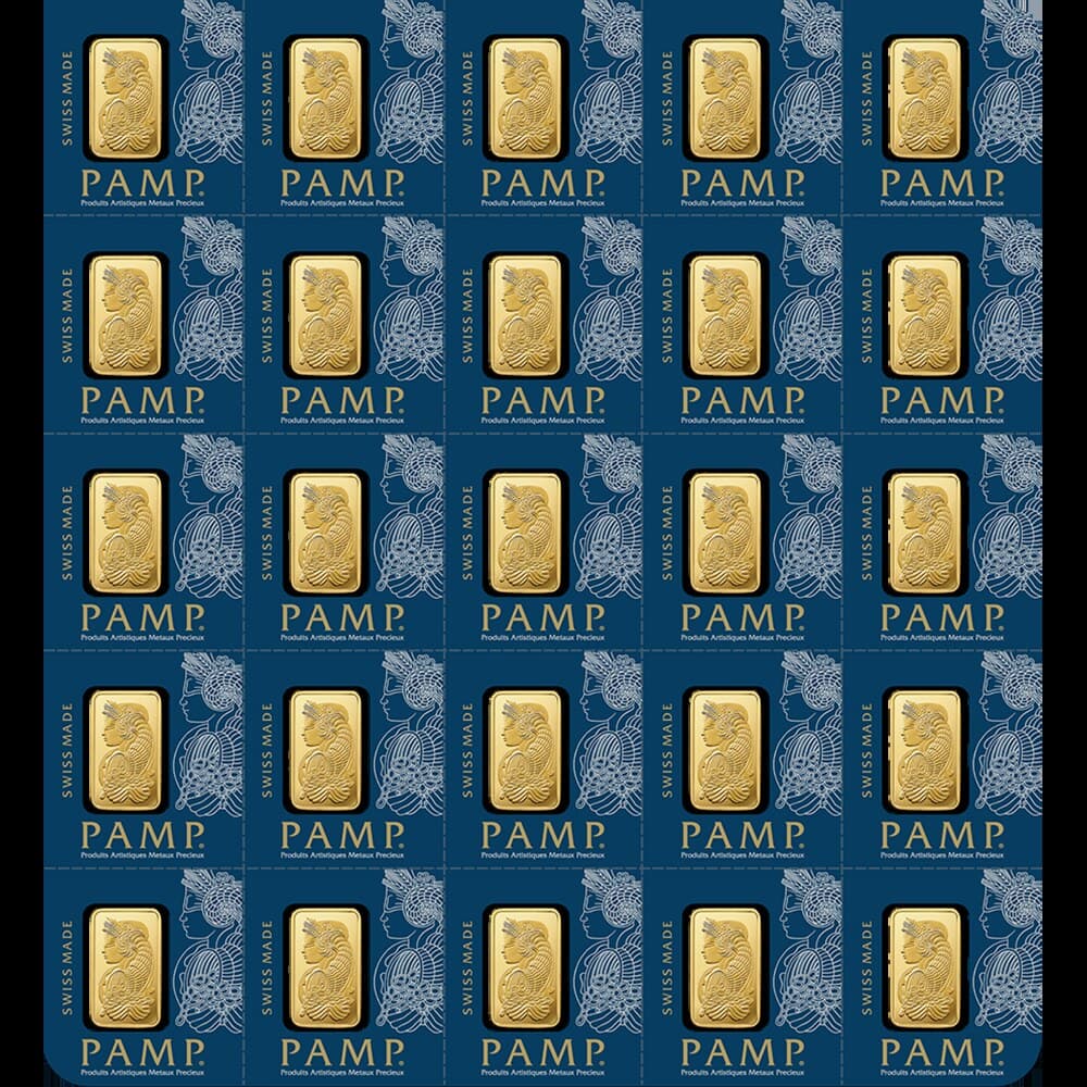 PAMP Lady Fortuna MULTIGRAM+25 gold set — manufacturer product photograph